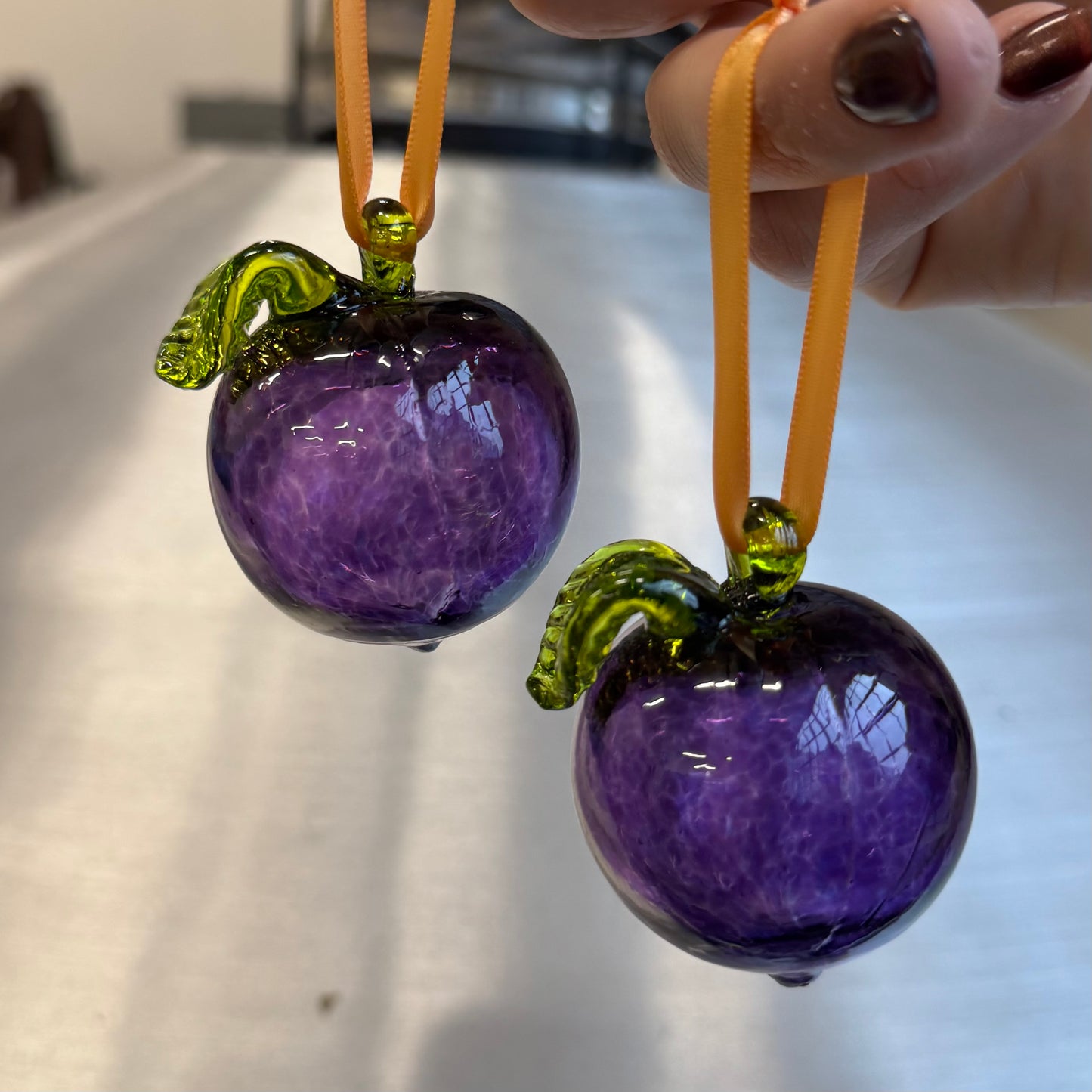 Plum Ornament